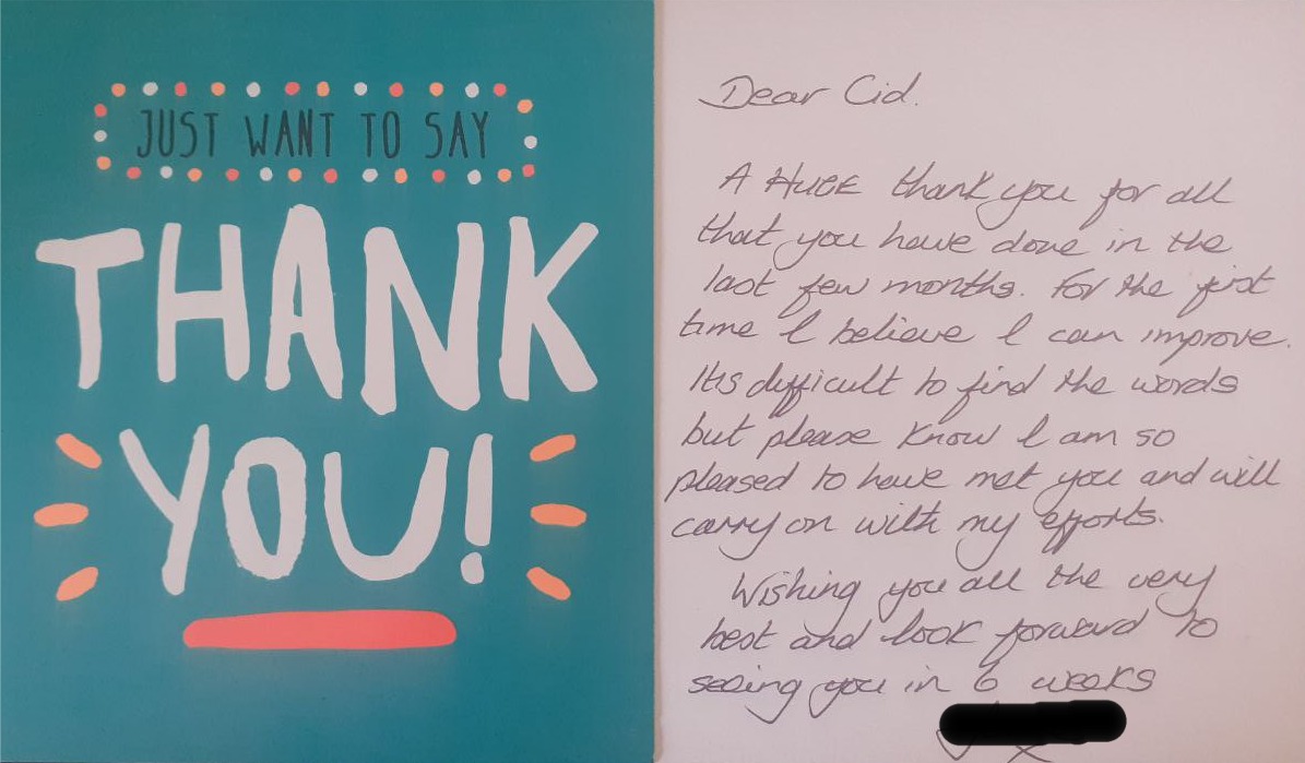 Cancer rehabilitation feedback