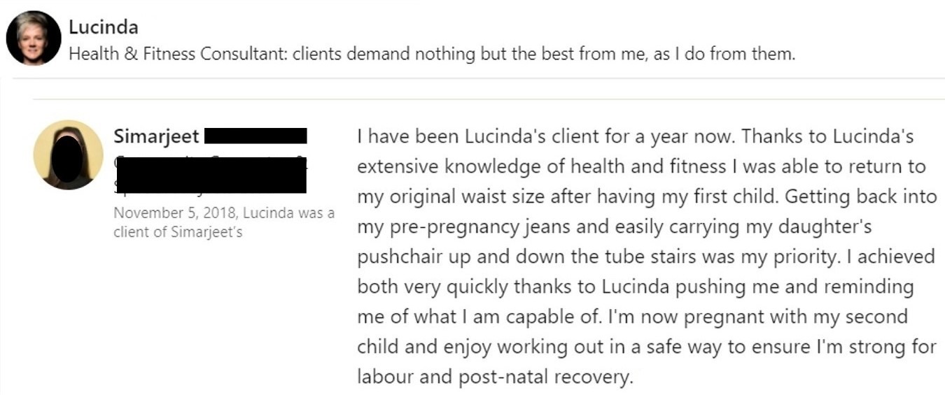 personal training feedback